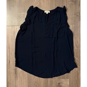 Navy Blouse from Loft in Medium